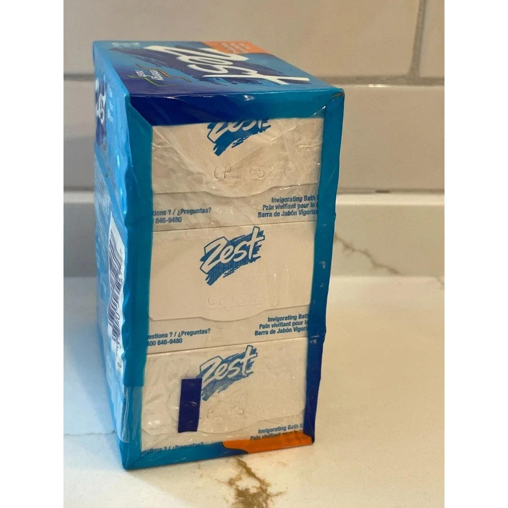 Zest Energy Rush Bath Soap 3 Bar Pack 4.5 oz Each Scented‎ Old Stock Sealed